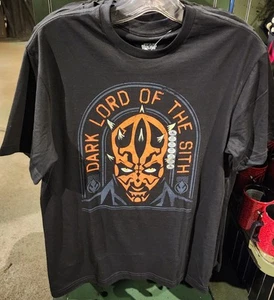 Disney Parks Star Wars Darth Maul Dark Lord Of The Sith Black T Shirt New SMALL - Picture 1 of 1