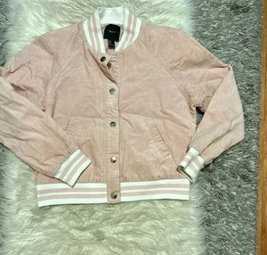 Bomber in velluto a coste rosa taglia:L vestibilità M - Foto 1 di 1