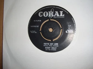 BUDDY HOLLY, YOU'VE GOT LOVE, CORAL RECORDS 1964 - Picture 1 of 2