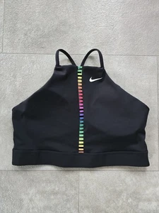 NIKE DRI-FIT INDY RAINBOW LADDER DAMEN SCHWARZ SPORT BH XL - Bild 1 von 5