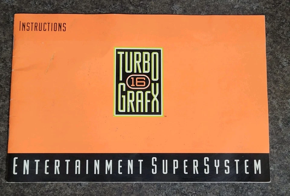 Turbo Grafx 16 Console System Instruction Manual Booklet Turbografx 1989 - Image 1 of 4