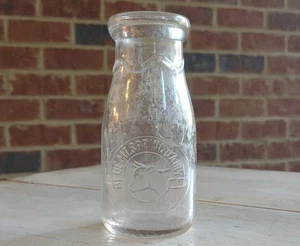 Seltene BLAUE MT SPRING DAIRY Lesen PENNSYLVANIA PA Berks Co. KUH LOGO MILCHFLASCHE - Bild 1 von 21