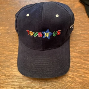 Sombrero de colección "Toys R Us" Midlothian Texas fieltro azul marino/lona - Imagen 1 de 12