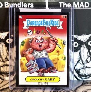 2025 GPK x Green Day **GROUCHY GARY BLACK PARALLEL #/199** Garbage Pail Kids - Picture 1 of 6