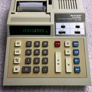 Sharp ELSI MATE EL-2168 Electronic Printing Calculator Vintage Tested Working - Picture 1 of 5