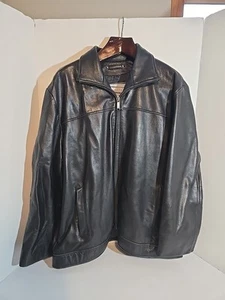 Giacca WILSONS LEATHER M. JULIAN taglia XL nera pelle pesante con zip - Foto 1 di 12