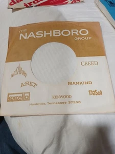 45 RPM nashboro RECOrd sleeve#4 FREE SHIP IN U S - Picture 1 of 1