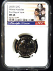 2022 S WILMA MANKILLER 25C NGC MINT STATE 68 AMERICAN WOMEN QUARTER FIRST DAY ISSUE