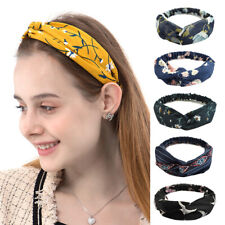 Women Polka Dot Elastic Hair Band Twisted Turban Head Wrap Soft Hair Accessorie☆