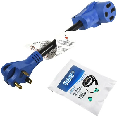 HQRP 30 To 50 Amp RV Adapter Cord TT-30P Male 14-50R Female Handle Foto 1 de 4