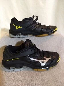 Mizuno Womens Wave Lightning Z2 Black Volleyball Shoes, Size: 10 #MT5-3 - Picture 1 of 8