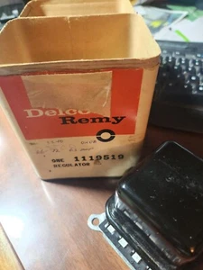 NOS 1971 1972 119519 1K October 71 Delco Remy Voltage Regulator 519 72 Perfect - Picture 1 of 7