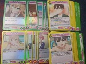 Juego completo de 70 cartas Union Arena 100 Girlfriends R/UC/C - Imagen 1 de 1