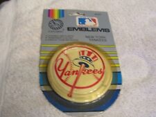 Vintage Cal Customs MBL New York Yankees ABS Plastic Emblem 3.5" 4547 NOS 1984