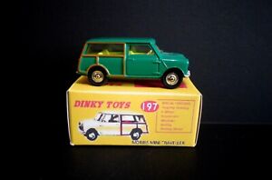 Dinky 197 Morris Mini Traveller Green Atlas Editions & Box