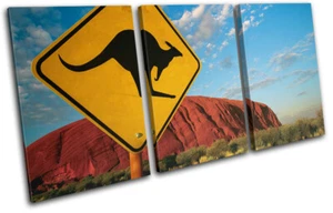 Ayers Rock Uluru Australien OZ Wahrzeichen HÖHEN LEINWANDBILD WANDBILD Bild Druck - Bild 1 von 1