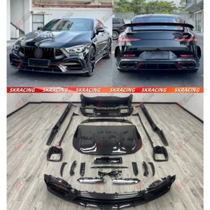 Carbon Fiber Front Rear Lip Hood Wing Bodykit For Mercedes-Benz AMG GT43 53 63 - Picture 1 of 39