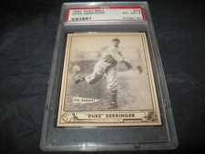 1940 Play Ball #74 Paul Derringer PSA EX-MT 6 ~Cincinnati Reds!