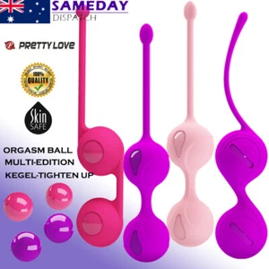 PRETTY LOVE Kegel Pelvic Exercise Ben Wa Balls Silicone G Spot Women Sex Toy - Picture 1 of 14