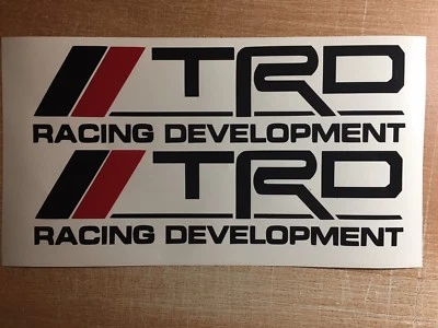 TRD Racing Development (PACK DE 2) 9" NEGRO emblema vinilo calcomanía VVT-i Supra Foto 1 de 4