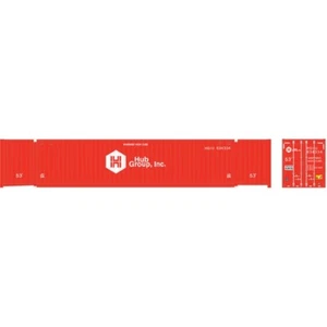 N Scale Atlas 53' Containers 'HUB GROUP' (3 Pack) Set #2 Item #50005953 - Picture 1 of 1