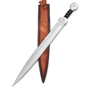 Dagger Sword Stainless Steel 26-in Functional Sword with Sheath dual Edge Blade - Picture 1 of 7