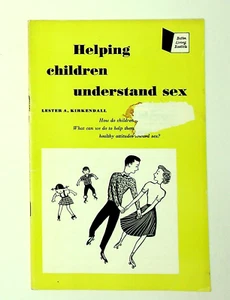 1952 Helping Children Understand Sex by Lester A Kirkendall Softcover - Bild 1 von 4