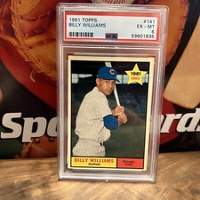 1961 Topps Billy Williams RC #141 PSA 6 Great Color