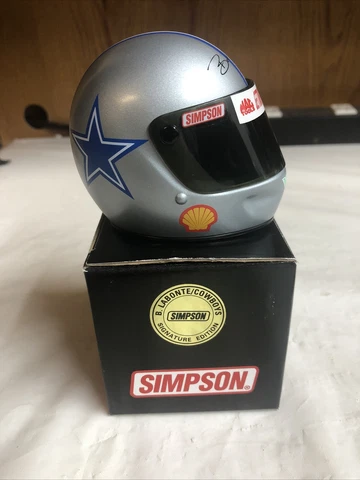 Simpson Mini 1:4 Scale Helmet Signature Edition - B. Labonte / Cowboys Cover