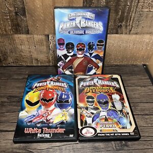 lot of 3 Power Rangers: The Ultimate Rangers ,Dino Thunder and Operation overdr
