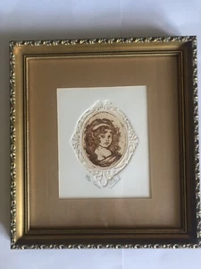Signed and numbered 144/150 print framed and matted entitled "Cameo" by Vichers - Picture 1 of 6