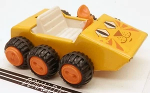 Vintage Buddy L Tiger gelb 6-Rollen ATV Dune Buggy 2,75" lang Japan - Bild 1 von 2