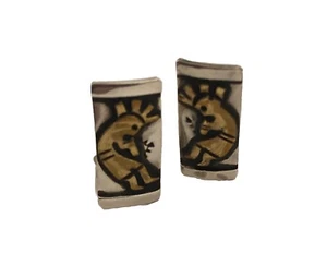 T Singer Goldcraft Navajo Silber GF Overlay Petite Kokopelli aufsteckbare Ohrringe - Bild 1 von 7