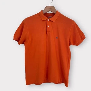 Vintage 90s United Colors Of Benetton Polo Shirt Adult Medium Orange ITALY - Picture 1 of 10
