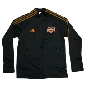 Adidas Men's Houston Dynamo Anthem Black Full-Zip Jacket Black [FI1522]  - Picture 1 of 9