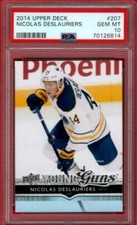 2014-15 UPPER DECK NICOLAS DESLAURIERS YOUNG GUNS ROOKIE #207 PSA 10 RC YG 14-15