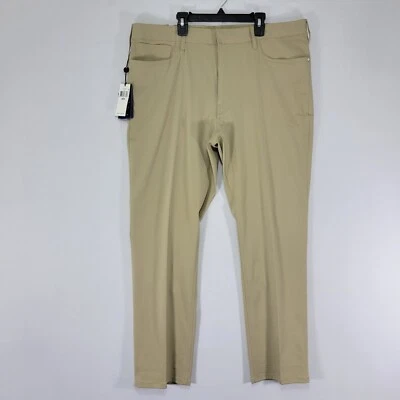 Брюки для гольфа мужские Ralph Lauren RLX Chino бежевые хаки покрой 36 x 30 НОВЫЕ - Изображение 1 из 4