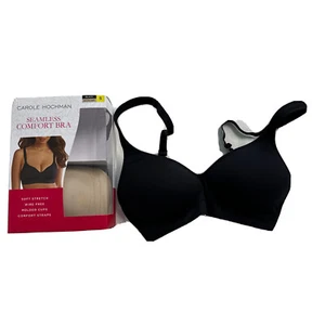 Sujetador sin costuras Carole Hochman 32B 32C 34B PACK negro/luz de luna NUEVO/caja abierta - Imagen 1 de 13