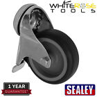 Sealey Castor Wheel Medium-Duty Thermoplastic Bolt Hole Total Lock Ø75mm Trade