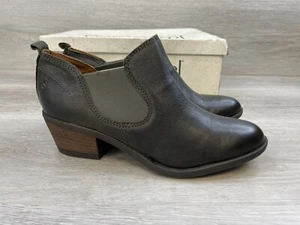 Josef Seibel Daphne Women's Boots 6 BLack Leather Biker Ankle Chelsea Bootie - Picture 1 of 11