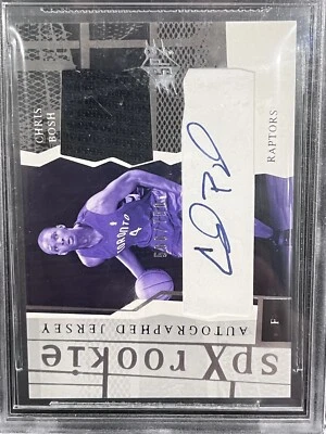 2003-04 SPx - SPx Rookie #154 Chris Bosh /750 (AU, Jersey,RC) BGS 9.5 Auto 10 - Image 1 of 4