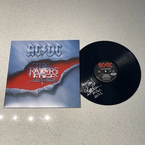 MATT LAUG SIGNIERT AC/DC THE RAZORS EDGE VINYL ALBUM SCHALLPLATTE AUTOGRAMM PSA COA - Bild 1 von 3