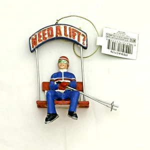 Kurt S Adler "Need a Lift" Skilift Christbaumschmuck - Bild 1 von 4