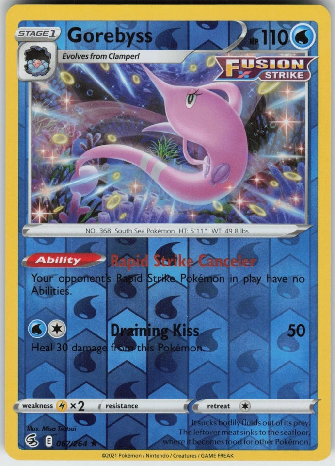 PO-06 Reverse Holo Gorebyss 067/264 Rare SWSH08: Fusion Strike - Image 1 of 1