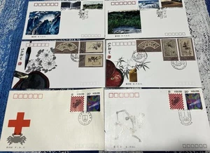 L172 6x PRC China All B-FDC, 1989, T.136, 1993-9, 1993-15, Free Shipping - Picture 1 of 2