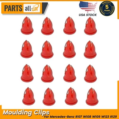 16 PCS Moulding Clips for Mercedes Benz R107 W108 W109 W123 R129 0019882081 - Image 1 of 2