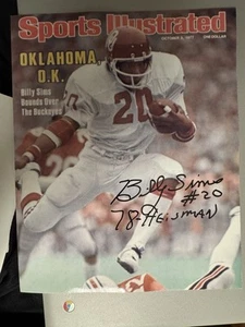 Billy Sims signed 8x10 Foto Football Heisman Detroit Lions handsigniert - Bild 1 von 1