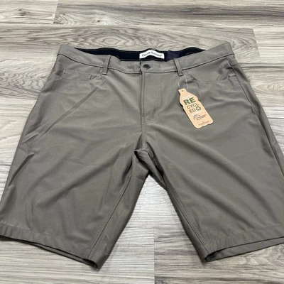 Tailor Vintage Taupe Recycled Material Performance Shorts Mens Size 38 $88 NWT - Image 1 of 4
