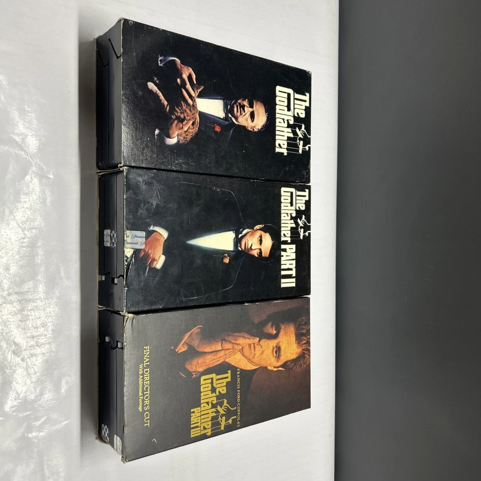 Vintage The Godfather Complete Epic Trilogy - 6 VHS Tape Set Collection Part 123 - Image 1 of 4
