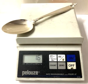 Cuchara sopera vintage de plata esterlina Lunt (1,6 OZ -45 gramos) como se encuentra usada + ¡limpia! - Imagen 1 de 10